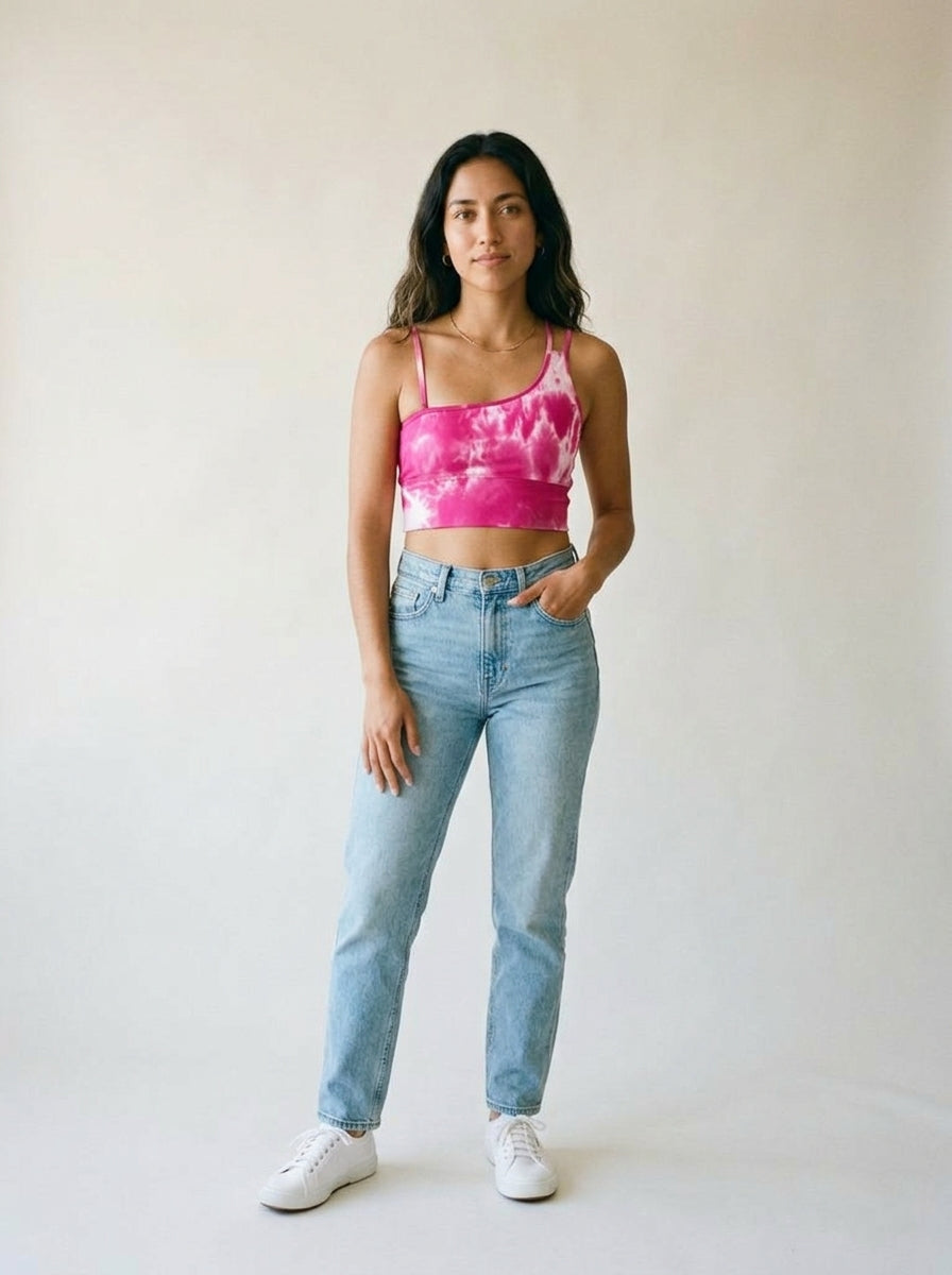 Sports Bra Tie Dye Tirantes Asimetricos | LA Society