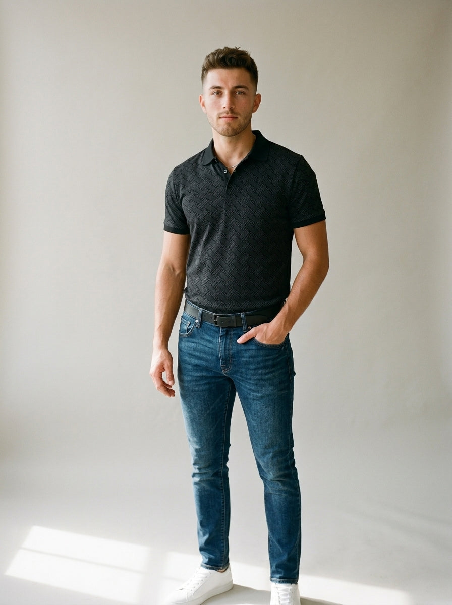 Camisa Tipo Polo Pavini Black