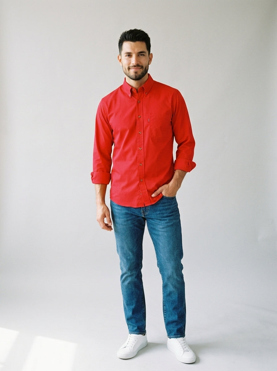 Camisa Unitam Gabardina Ligera 100% Algodon