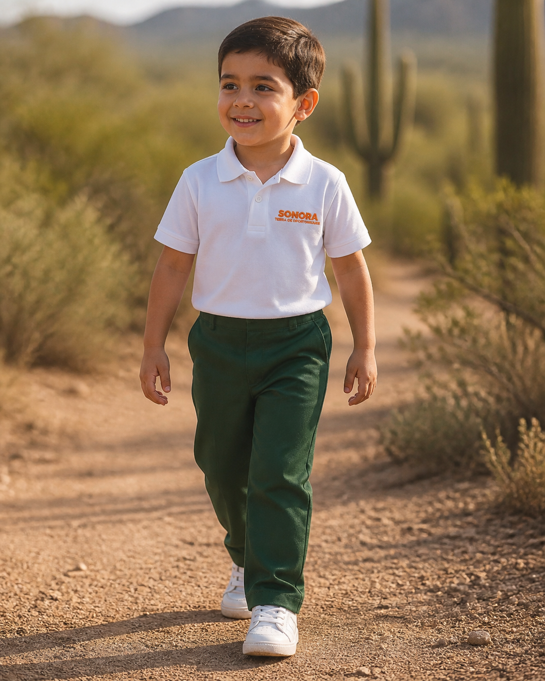 Pantalón Niño Verde Botella Preescolar Económico