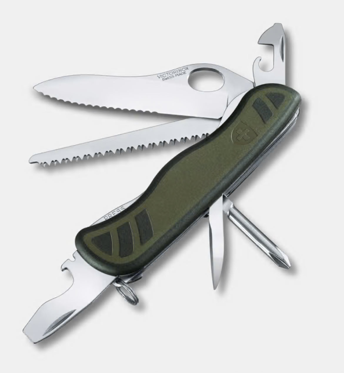 Navaja del soldado suizo 08 VICTORINOX 0.8461.MWCH VERDE MILITAR — VICTORINOX