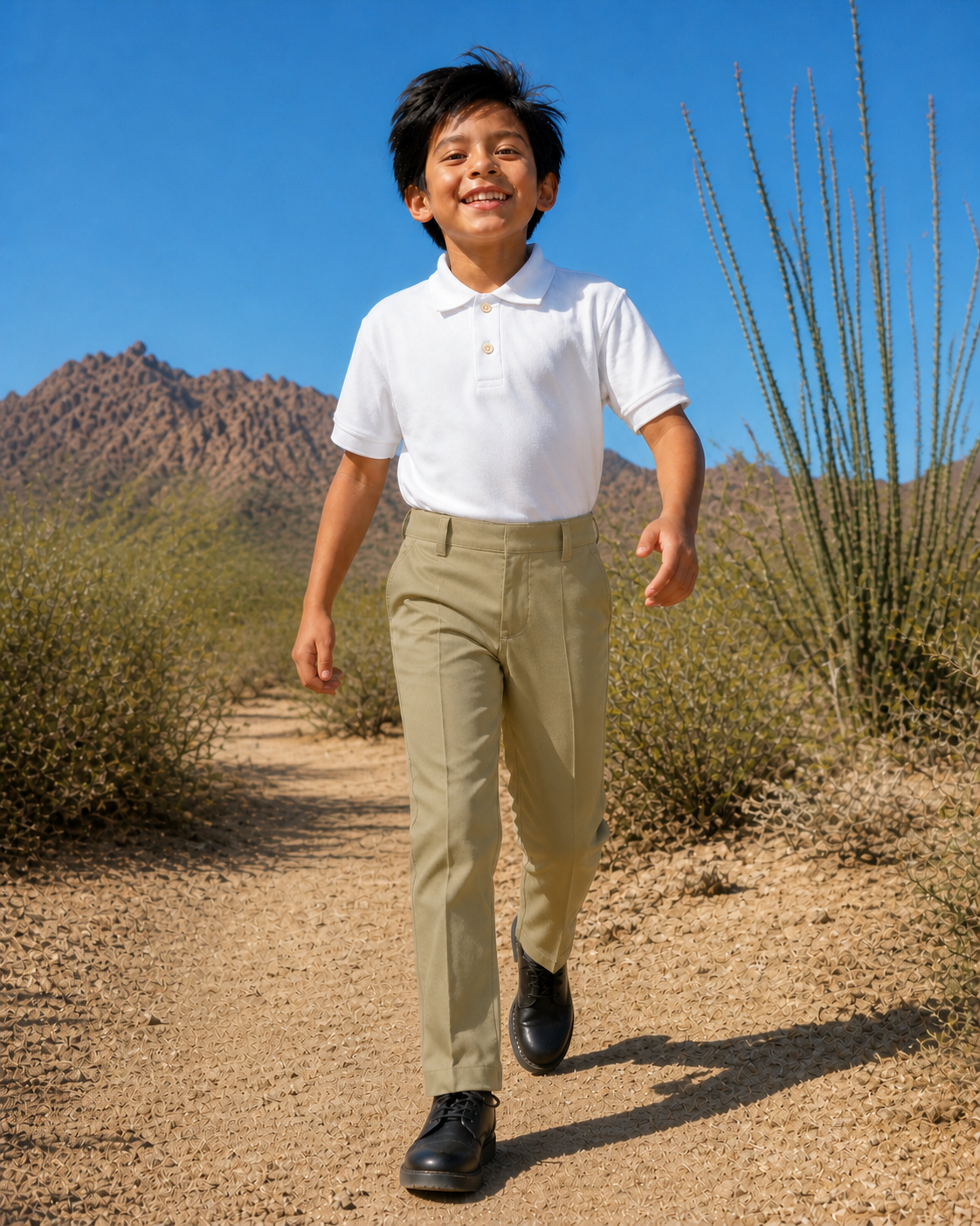 Pantalón Niño Escolar My Land M414N Khaki
