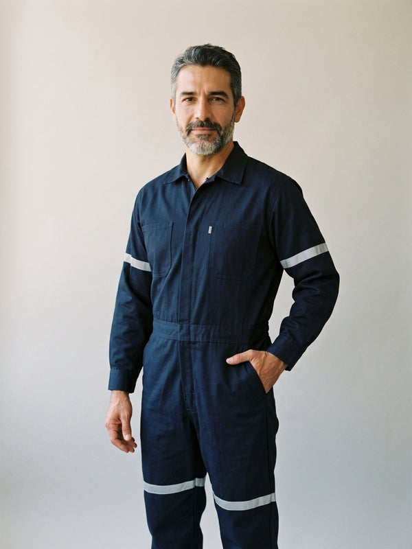 Overol Gabardina Unitam con Cinta Reflejante