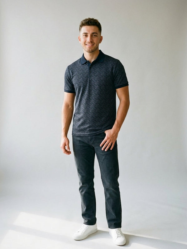 Camisa Tipo Polo Pavini Navy