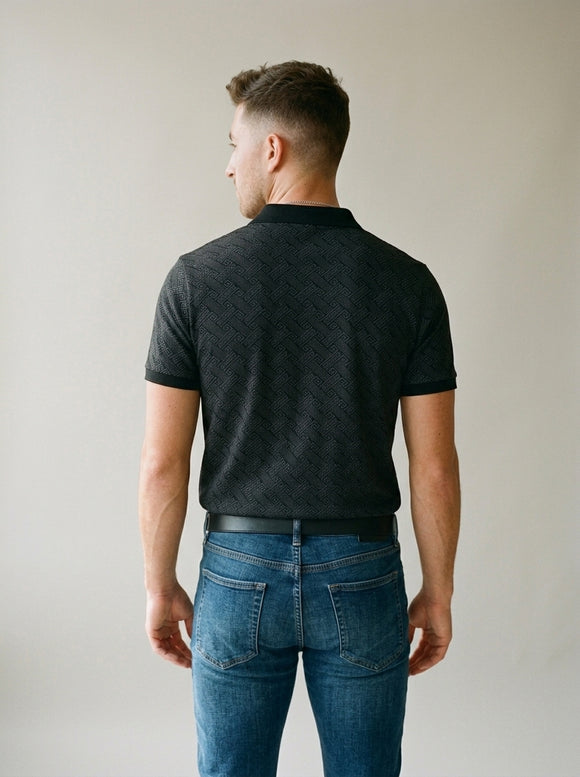 CAMISA TIPO POLO PAVINI P-3259 BLACK