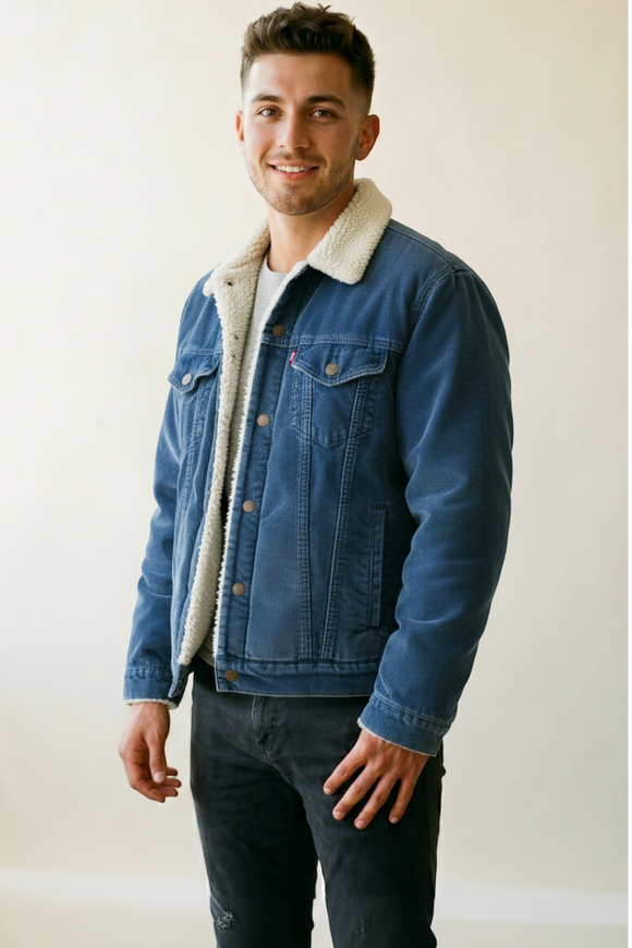 Levi's Type 3 Sherpa Trucker Azul