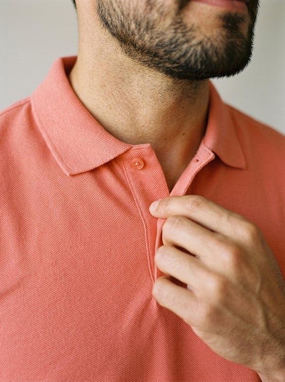 Playera Polo Coral Regular Fit