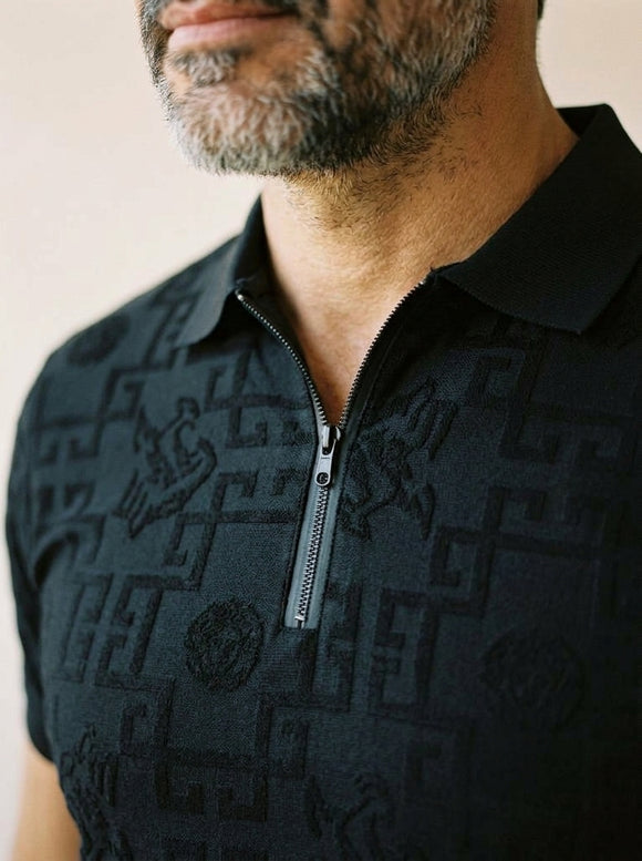 PLAYERA TIPO POLO PAVINI CON ESTAMPADO PT-3026