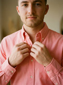 CAMISA OXFORD INGLES CORAL A0205 - A0206 - A0207-9