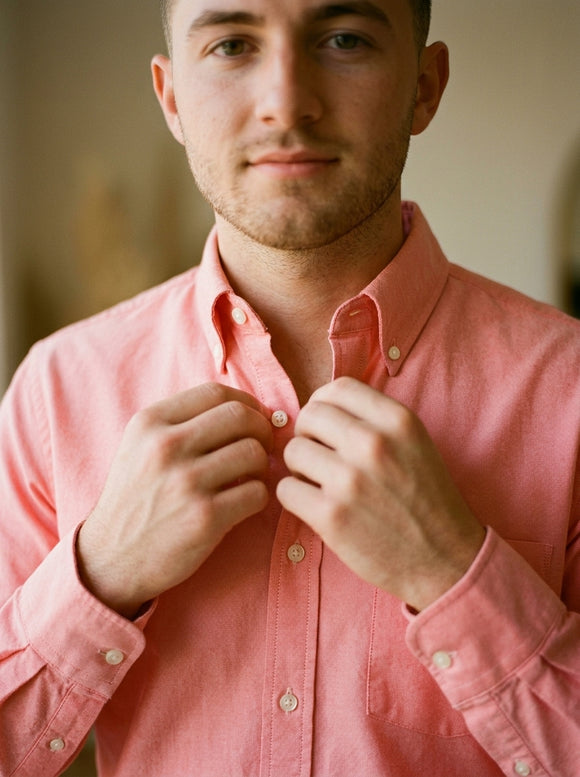 CAMISA OXFORD INGLES CORAL A0205 - A0206 - A0207