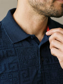 PLAYERA TIPO POLO PAVINI ESTAMPADO TEXTURIZADO PT-2203-3