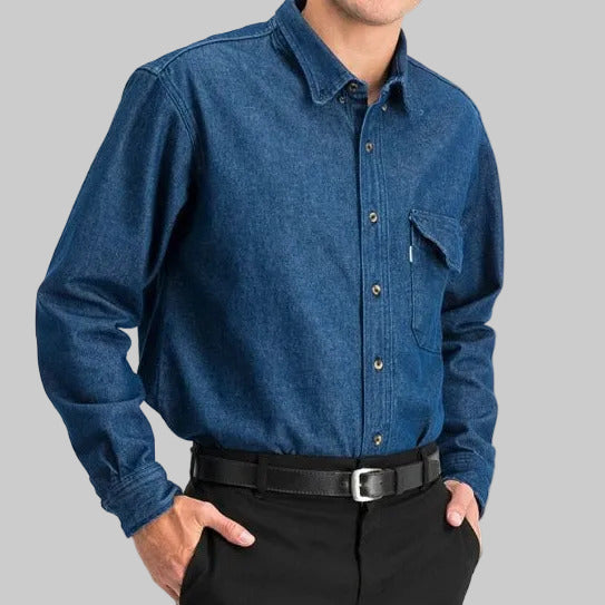 CAMISA UNITAM MEZCLILLA U414C — UNITAM