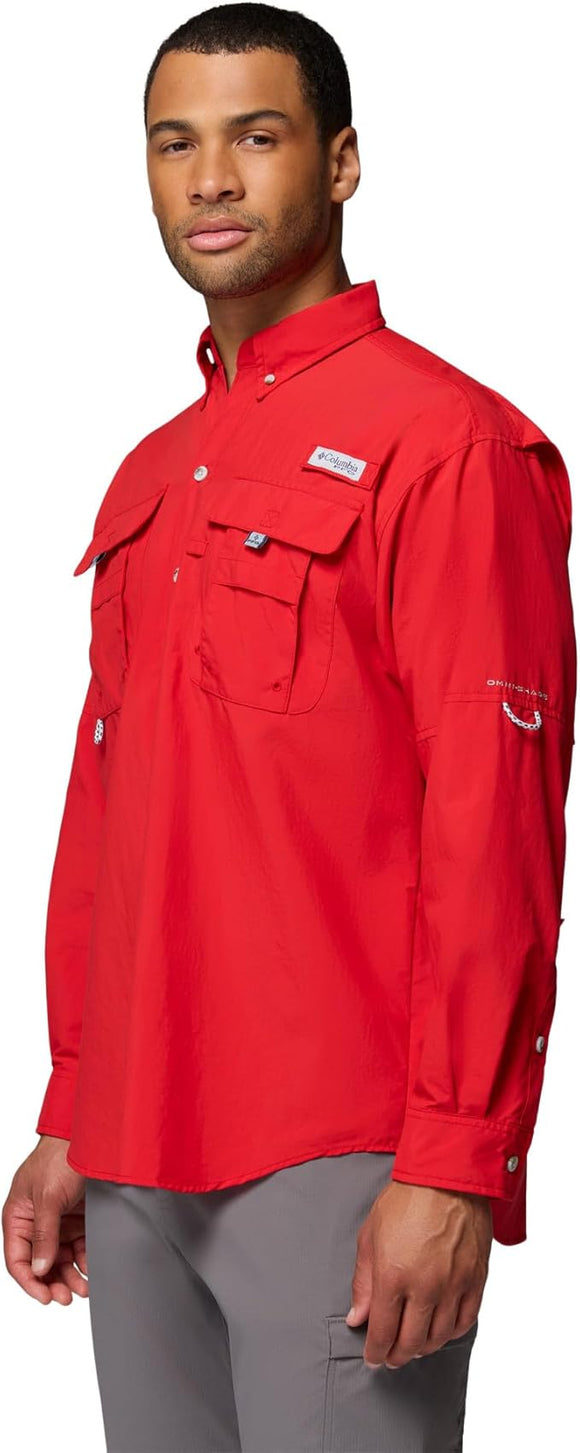 CAMISA 𝐂𝐎𝐋𝐔𝐌𝐁𝐈𝐀 MANGA LARGA PFG BAHAMA II PARA HOMBRE — COLUMBIA