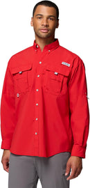 CAMISA 𝐂𝐎𝐋𝐔𝐌𝐁𝐈𝐀 MANGA LARGA PFG BAHAMA II PARA HOMBRE — COLUMBIA