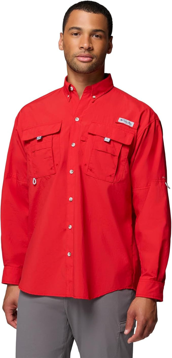 CAMISA 𝐂𝐎𝐋𝐔𝐌𝐁𝐈𝐀 MANGA LARGA PFG BAHAMA II PARA HOMBRE — COLUMBIA