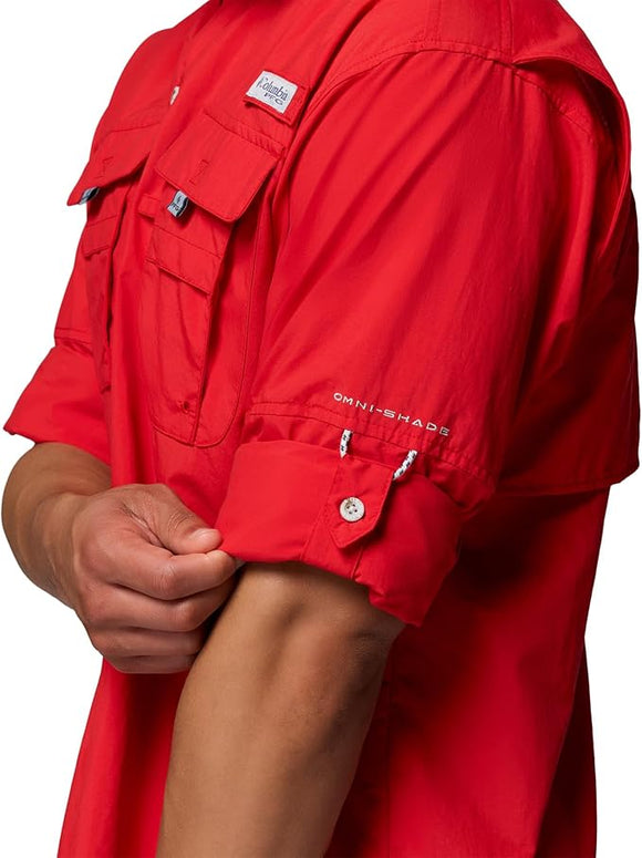 CAMISA 𝐂𝐎𝐋𝐔𝐌𝐁𝐈𝐀 MANGA LARGA PFG BAHAMA II PARA HOMBRE — COLUMBIA