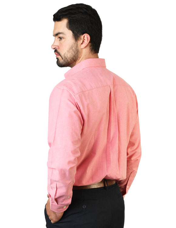 CAMISA OXFORD INGLES CORAL A0205