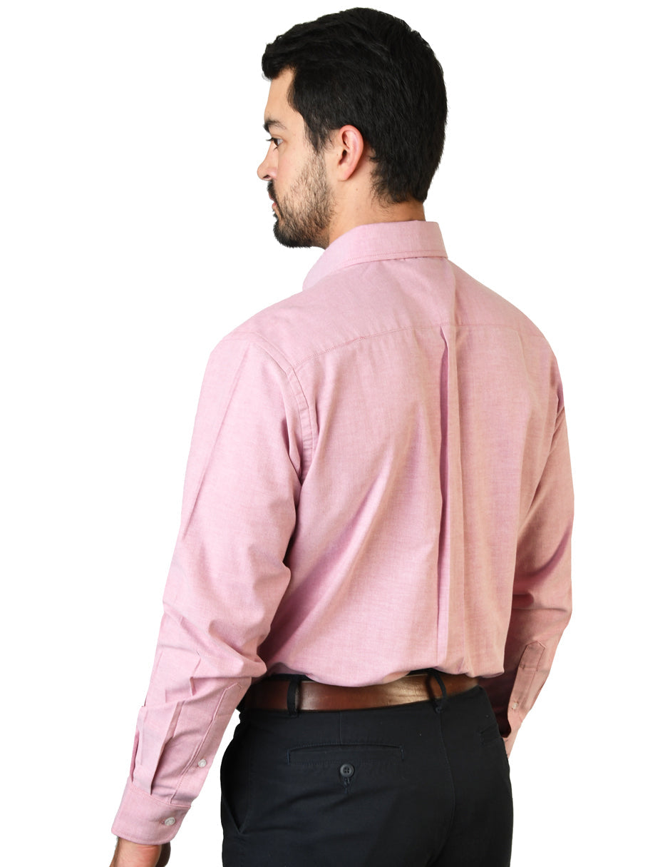 CAMISA OXFORD INGLES LADRILLO A0207 - 0