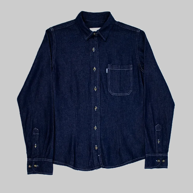 Blusa Dama Unitam Mezclilla