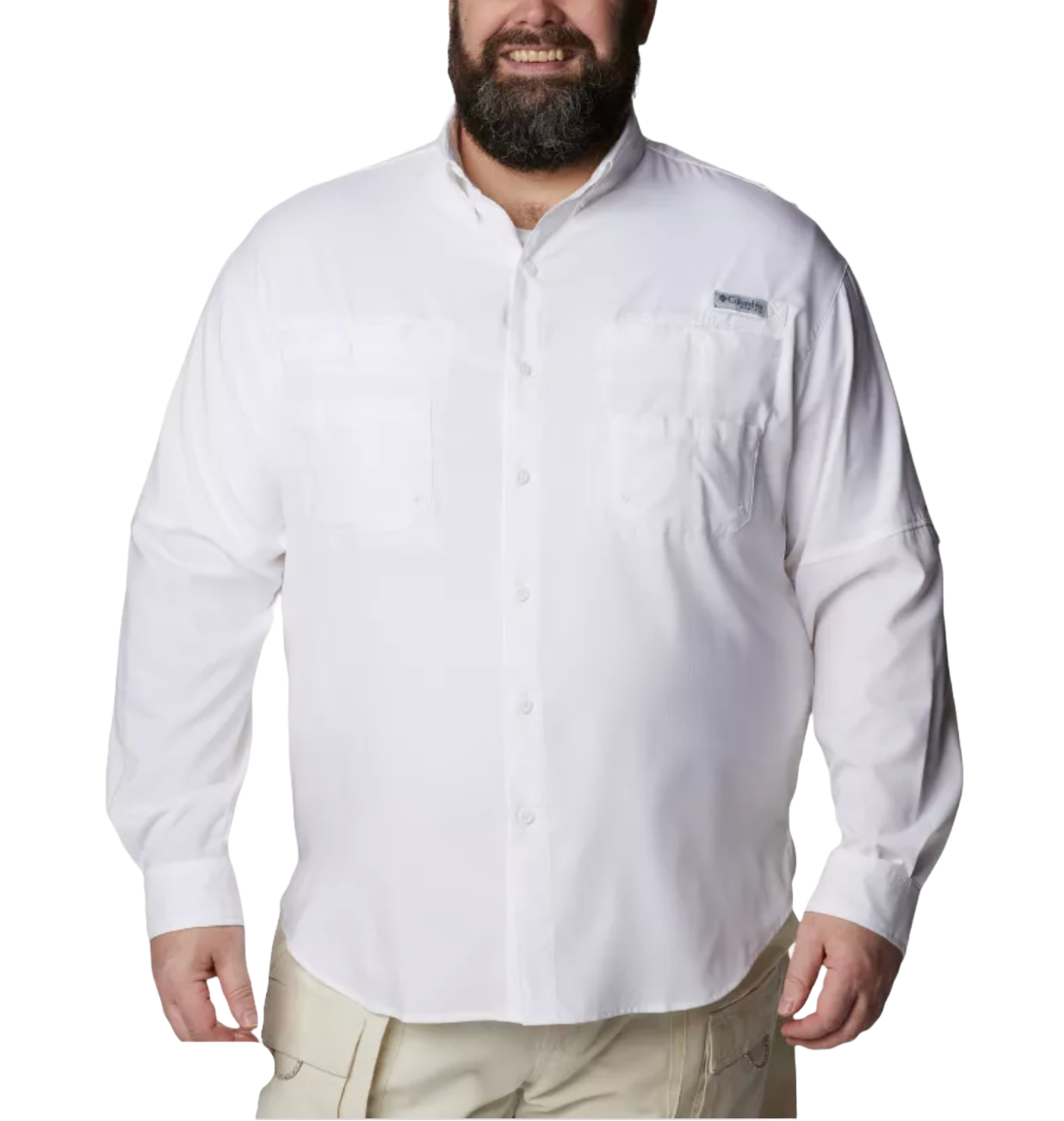 CAMISA DE MANGA LARGA PFG TAMIAMI II PARA HOMBRE-TALLA GRANDE