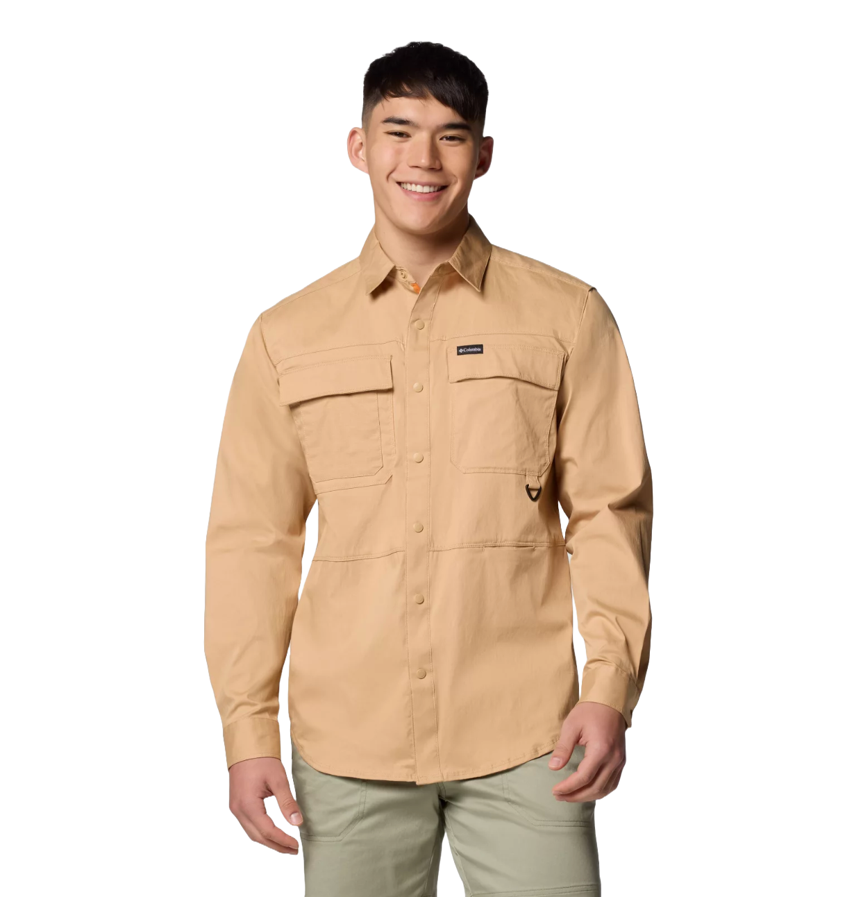 Camisa de manga larga Columbia Twill Landroamer para hombre