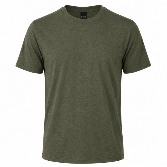 Playera Bones Triblend cuello redondo manga corta B371C — Bones