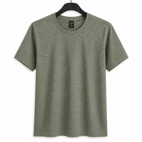 Playera Bones Slub cuello redondo manga corta caballero B375C — Bones