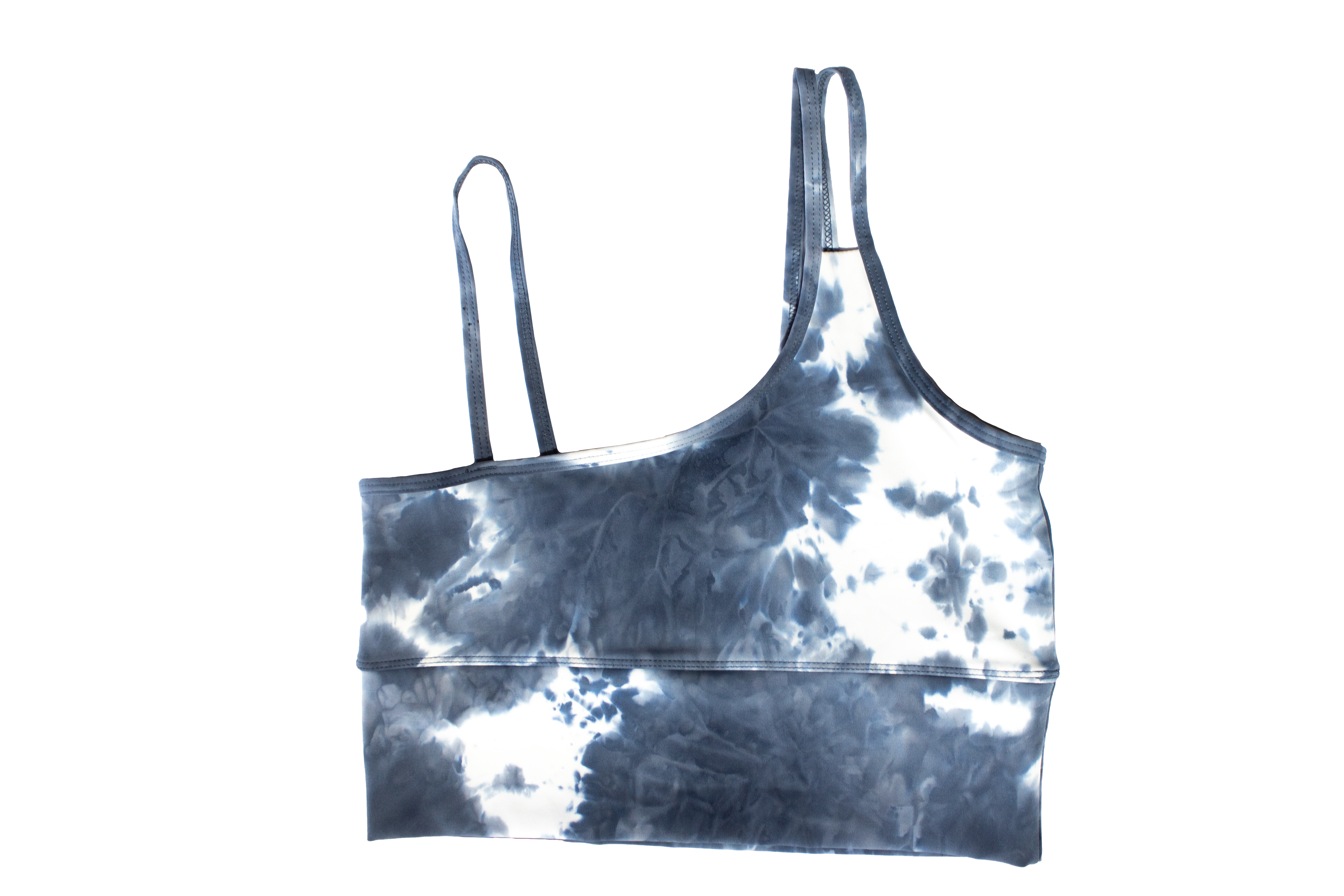 Comprar azul SPORTS BRA TIE DYE TIRANTES ASIMETRICOS | LA SOCIETY