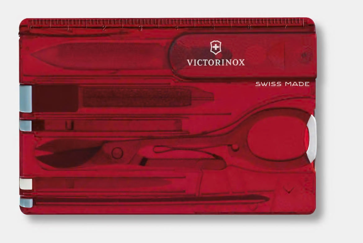 Swiss Card Classic Navaja VICTORINOX 0.7133.T3/0.7100.T NEGRO/ROJO