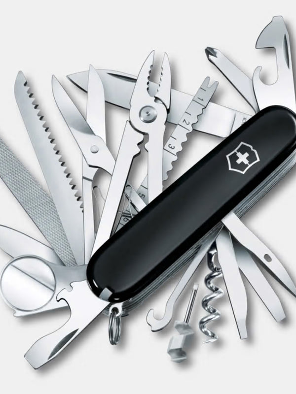 Swiss Champ Navaja VICTORINOX 1.6795/1.6795.3 ROJO/NEGRO — VICTORINOX