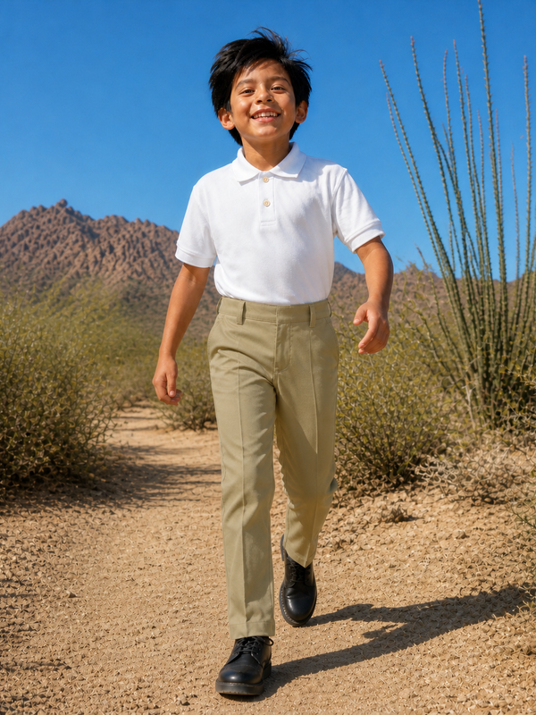 Pantalón Niño Escolar My Land M414N Khaki