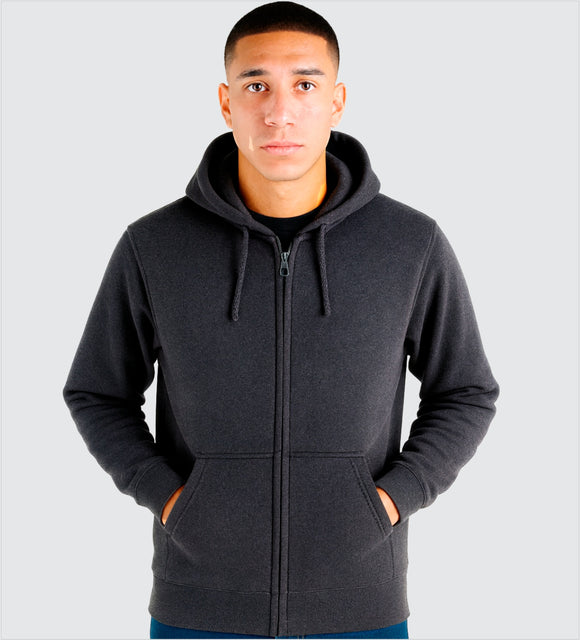 SUDADERA POLAR con Ziper Capucha y Cangurera CABALLERO LEEHANTON MFJ101