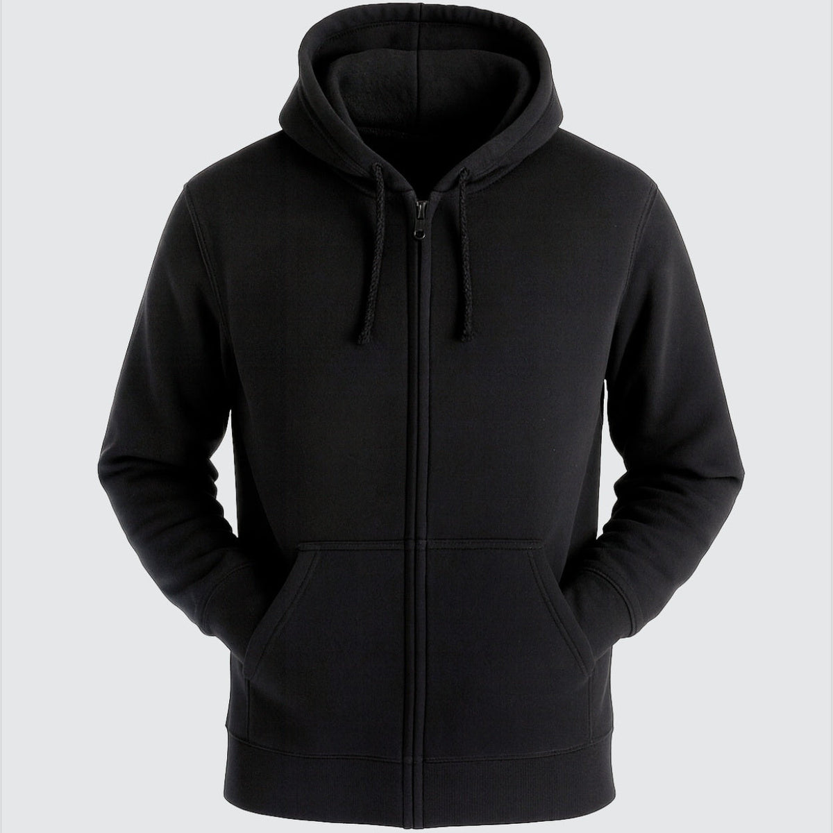 Sudadera Polar con Ziper Capucha y Cangurera Caballero Leehanton
