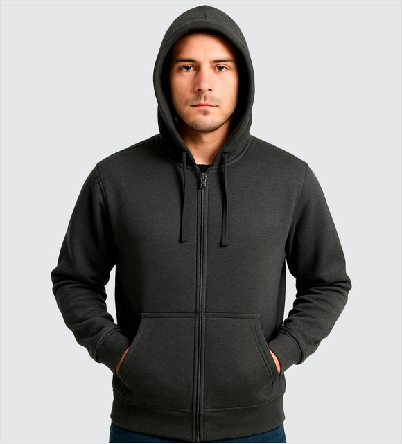 SUDADERA Con Ziper Capucha y Cangurera CABALLERO VERTICAL EAGLE MVE 1001Z1