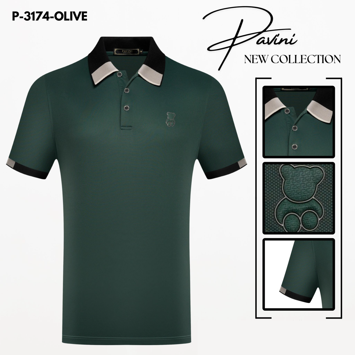 PLAYERA TIPO POLO PAVINI P-3174 — Pavini