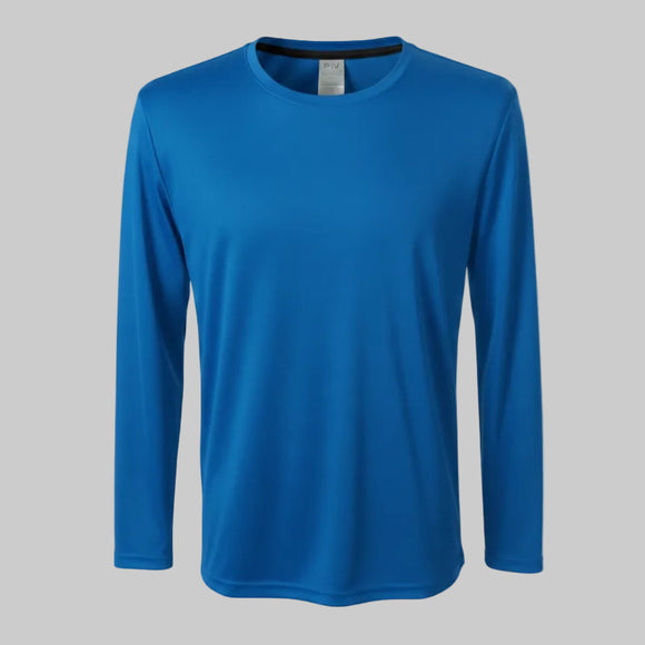 PLAYERA DEPORTIVA POLIÉSTER MANGA LARGA CABALLERO - PLAYERYTEES- ESTILO 950CL
