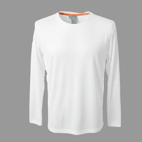 PLAYERA DEPORTIVA POLIÉSTER MANGA LARGA CABALLERO - PLAYERYTEES- ESTILO 950CL — PLAYERYTEES