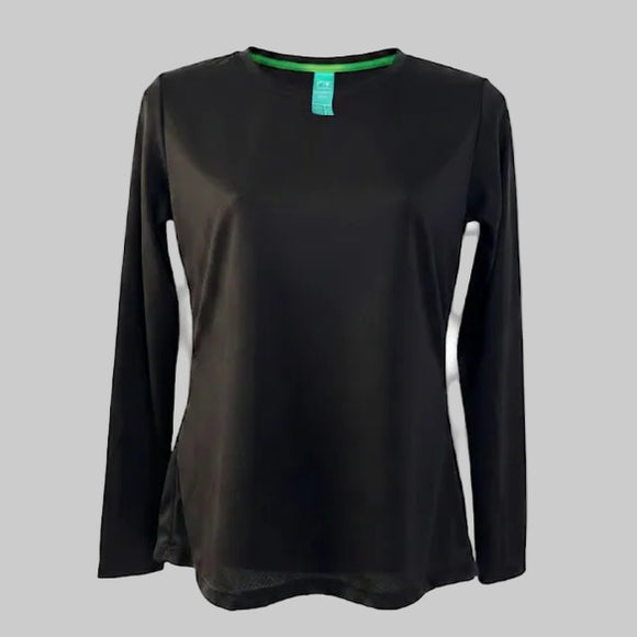 PLAYERA DEPORTIVA POLIÉSTER MANGA LARGA DAMA - PLAYERYTEES- ESTILO 950DL — PLAYERYTEES
