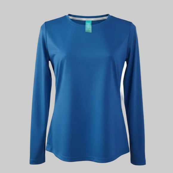 PLAYERA DEPORTIVA POLIÉSTER MANGA LARGA DAMA - PLAYERYTEES- ESTILO 950DL