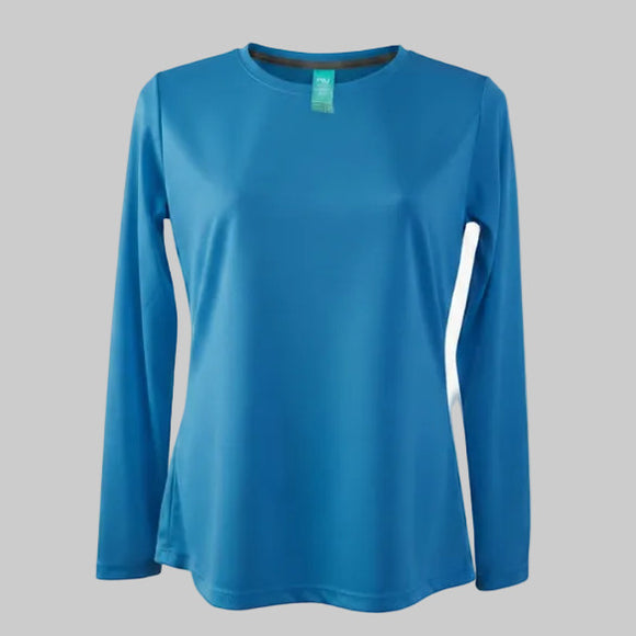 PLAYERA DEPORTIVA POLIÉSTER MANGA LARGA DAMA - PLAYERYTEES- ESTILO 950DL