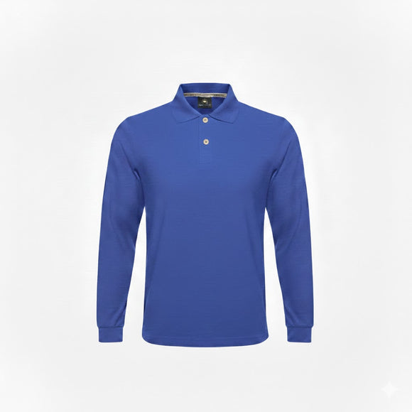 POLO MANGA LARGA ASSOLUTO DE LA LINEA GOLD PARA UNISEX - APOLC — ASSOLUTO