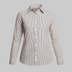 BLUSA EJECUTIVA RAYAS M423DDN - M423DBK - M423DWH — MY LAND