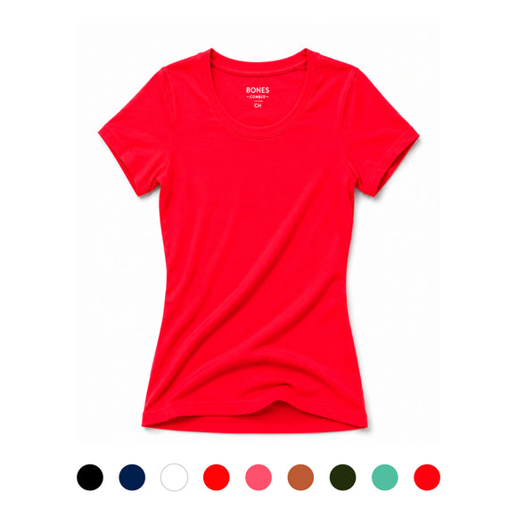 Playeras Bones Dama Combed Cuello redondo manga corta B370D — Bones