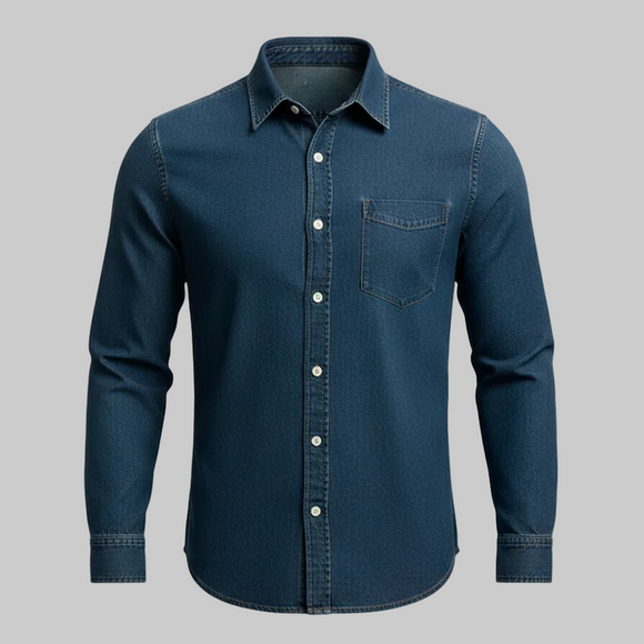 CAMISA DE MEZCLILLA NAVY MY LAND M420CNV — MY LAND