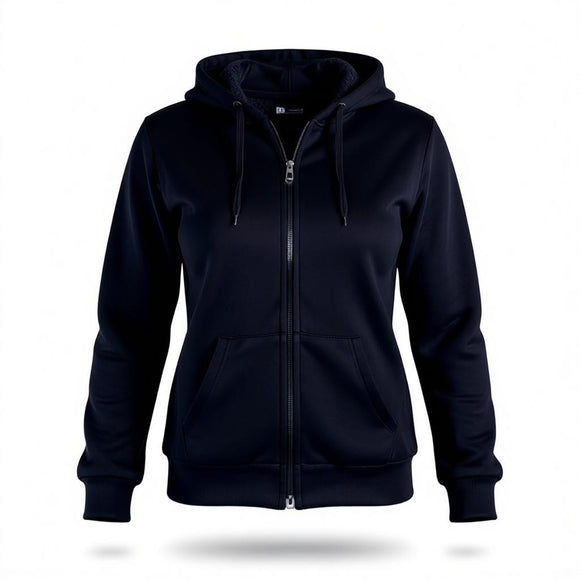 SUDADERA con Ziper Capucha y Cangurera LEEHANTON DAMA L505D