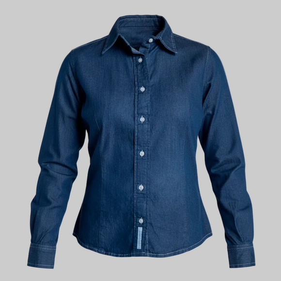 BLUSA DE MEZCLILLA NAVY MY LAND M420DNV — MY LAND