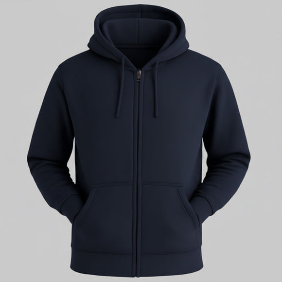 SUDADERA POLAR con Ziper Capucha y Cangurera CABALLERO LEEHANTON MJ104