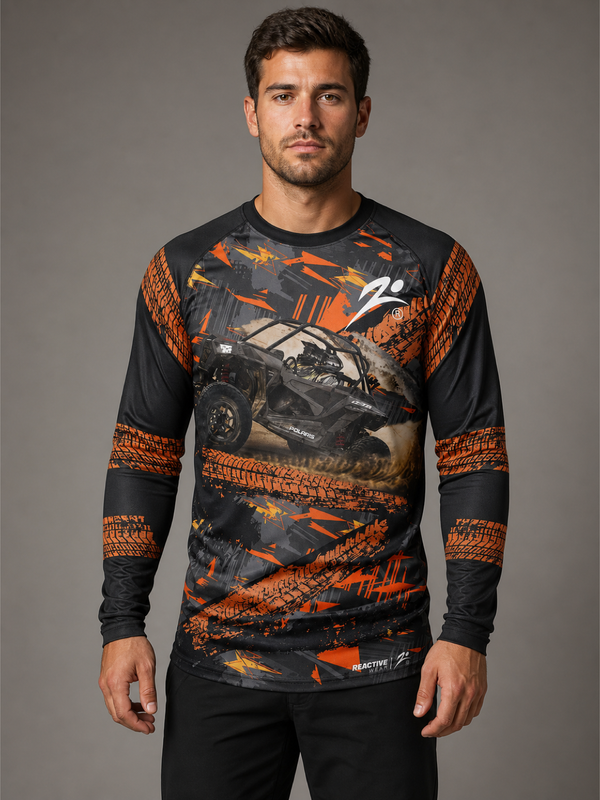 Playera Off Road Manga Larga Full Print | Reactive Wear