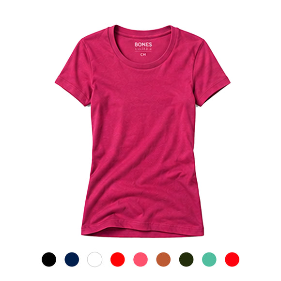 Playeras Bones Dama Combed Cuello redondo manga corta B370D — Bones
