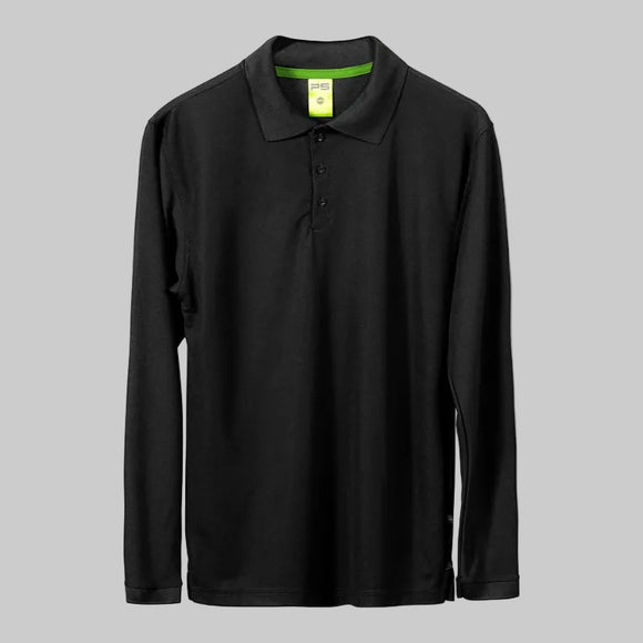POLO POLIÉSTER SPORT MANGA LARGA CABALLERO- PLAYERYTEES - ESTILO 900CL — PLAYERYTEES